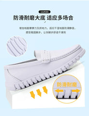 Soft Leather Comfortable Doctor Nurse Work Flats  Loafers  Shoes