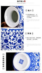 VASE BLEU DECORATIF