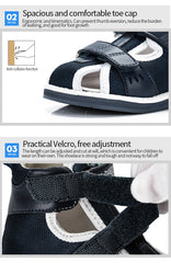 Princepard Orthopedic Sandals Leather Arch Support Correcting Shoes