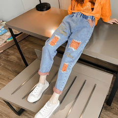 Fashion Jeans Spring Summer and Autumn Soft Casual Boutique Cotton
