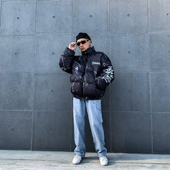 Padded Jacket Men Women Cartoon Bear Jackets