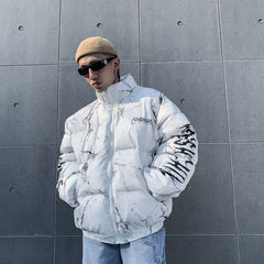 Padded Jacket Men Women Cartoon Bear Jackets