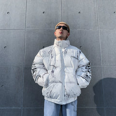 Padded Jacket Men Women Cartoon Bear Jackets