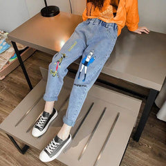 Fashion Jeans Spring Summer and Autumn Soft Casual Boutique Cotton
