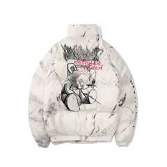 Padded Jacket Men Women Cartoon Bear Jackets