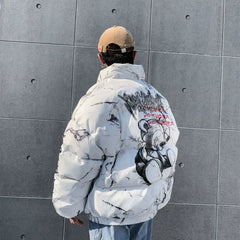 Padded Jacket Men Women Cartoon Bear Jackets