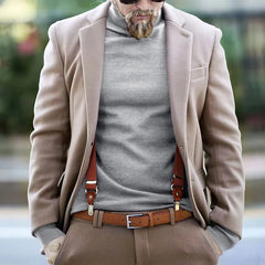Cotton Half High Neck Base Sweater