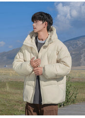 Padded Lightweight Plump Warm Waterproof Hooded down jacket