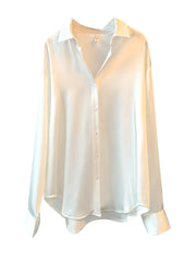 Overshirt Satin Female Clothing Elegant Style Luxury Designer Blouse