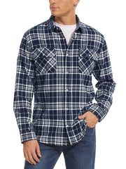 Plaid Flannel Shirts Long Sleeves Casual Cotton Shirt
