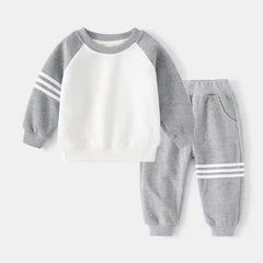 Patchwork Kids Boys Two-Piece Sets Tracksuit Outfits Tops Pants