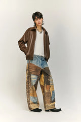 Design High-End Jeans for Men and Women Loose Cool Straight Wide Leg Casual Trousers