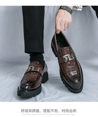 British Street Style Leather Loafers
