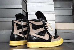 Genuine Leather High-top Ankle Boots