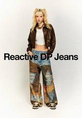 Design High-End Jeans for Men and Women Loose Cool Straight Wide Leg Casual Trousers