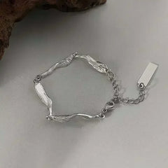 Snake Green Gemstone Metal Bracelet