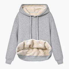Hooded Plush Coat Fleece Hoodies Sweatshirt Long Sleeve Jacket