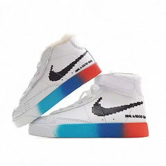 Nike Blazer 77 Boy and Girl High Top Pile Children's Shoes Kids Cotton-padded Shoes