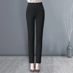 High Waist Casual Stretch Pockets Solid Color Match Top Slim Fit