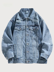 Vintage Distressed Denim Jacket