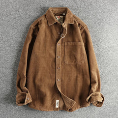American Khaki Washed Long Sleeve Cotton Shirt