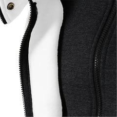 Zipper Men Jackets Fleece Coats Bomber