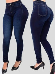 Jeans denim high waist jeans