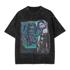 Arcane Jinx  Shirt Printed Washed Vintage  Novelty T-Shirts