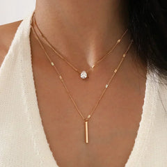 Double Layer Snake Chain Necklaces