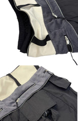 Niche Designer Model Removable Zipper Stitching Paratrooper Pants