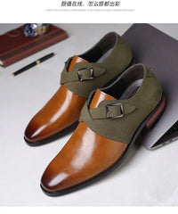 Moccasins Buckle Design Business Leather Men Casual Shoes