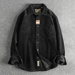 American Khaki Washed Long Sleeve Cotton Shirt