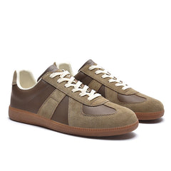 Sneakers unisexe en cuir véritable: chaussures décontractées pour hommes et femmes
