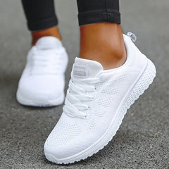 Women Flats Fashion Lightweight Shoes Women Lace Up Nurse Shoes Round Toe Sneakers Women Shoe Walking Shoes Woman Plus Size