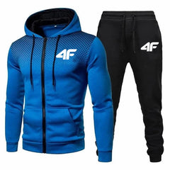 2 Piece Set Tracksuit Sport Zipper Suit Casual
