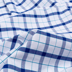 100% Pure Cotton Oxford Long Sleeve  Plaid Shirt