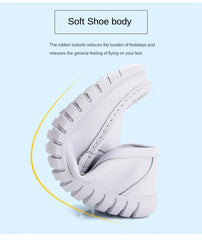 Breathable Soft Non Slip  Genuine Leather Slip on Small Shoes