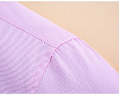Classic Long Sleeve Solid/striped Shirts Shirt