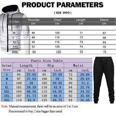 Two Pieces Set Mens Sportswear Plus Pants Suit