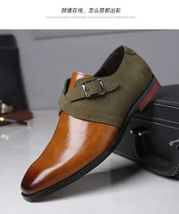 Moccasins Buckle Design Business Leather Men Casual Shoes