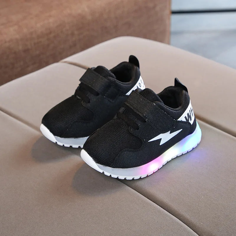 Casual Sneaker Kids Shoes for Girl LED Light Sports  Shoes