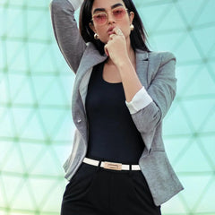 Ceinture en cuir verni