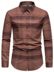 Long Sleeve   Shirt Stripes Thin Shirts