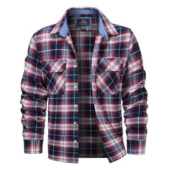 Plaid Flannel Shirts Long Sleeves Casual Cotton Shirt