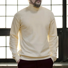 Cotton Half High Neck Base Sweater