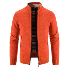 Sweater Jacket  Cold Coat Fleece Zipper Cardigan