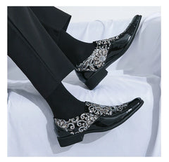Loafers Fashion Tiger Gold metal Men Flats Shoe