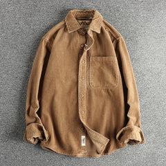 American Khaki Washed Long Sleeve Cotton Shirt