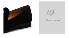 Spike Loafers Flat Footwear Studded Leather Shoes