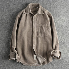 American Khaki Washed Long Sleeve Cotton Shirt